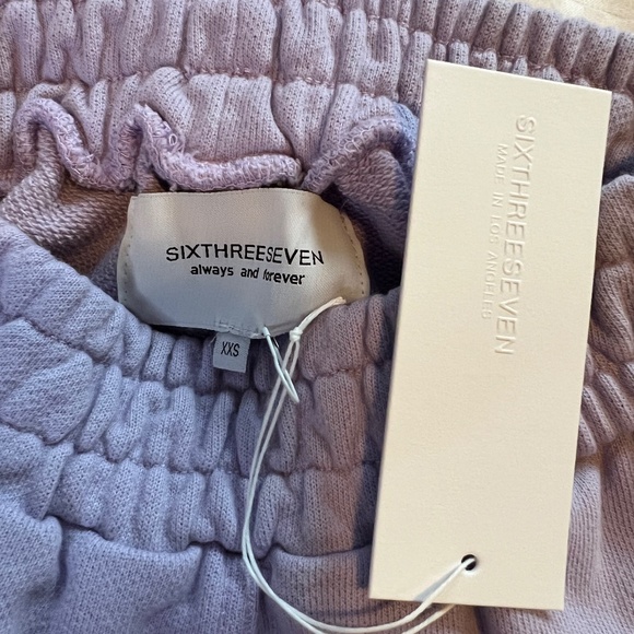 SixThreeSeven High Waisted Sweat Shorts- NWT - Picture 2 of 4
